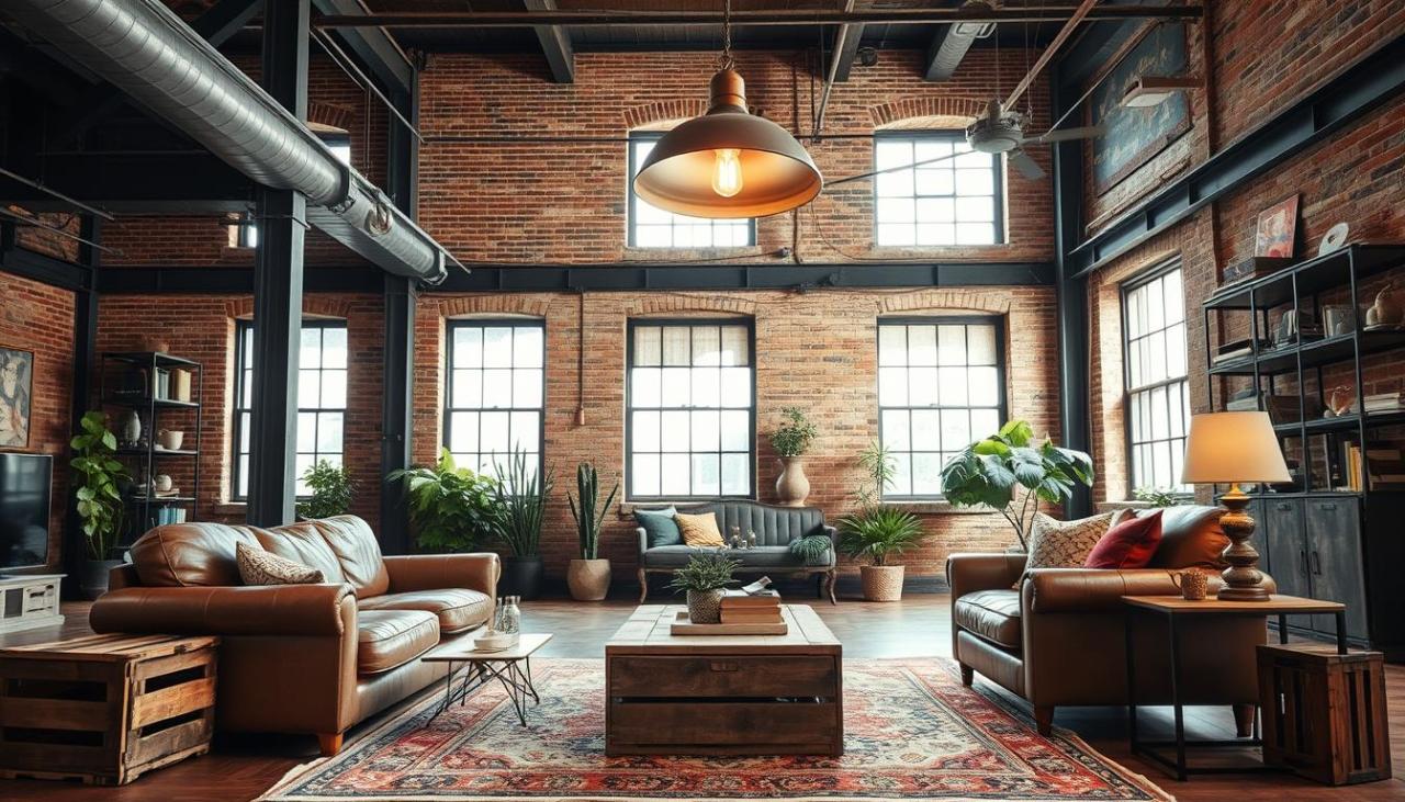 industrial lounge interior design ideas