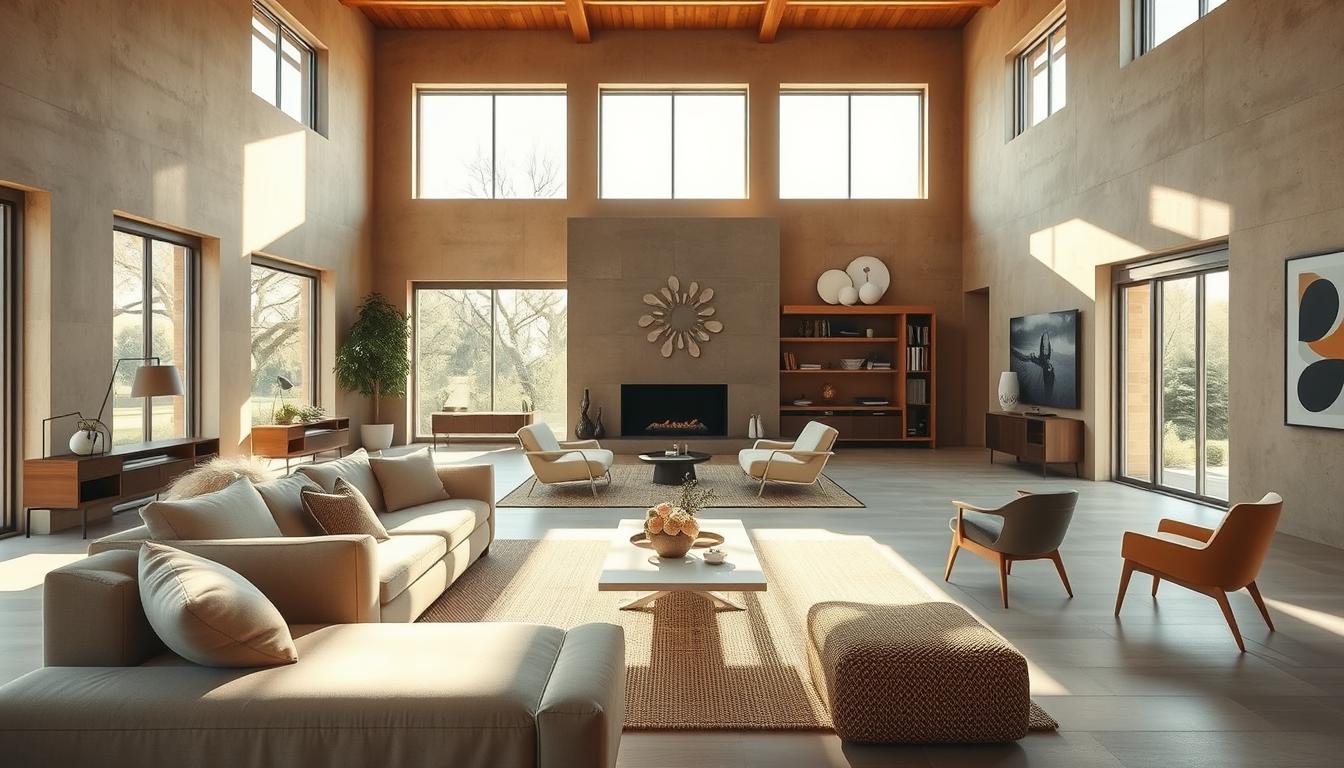 open plan lounge interior design