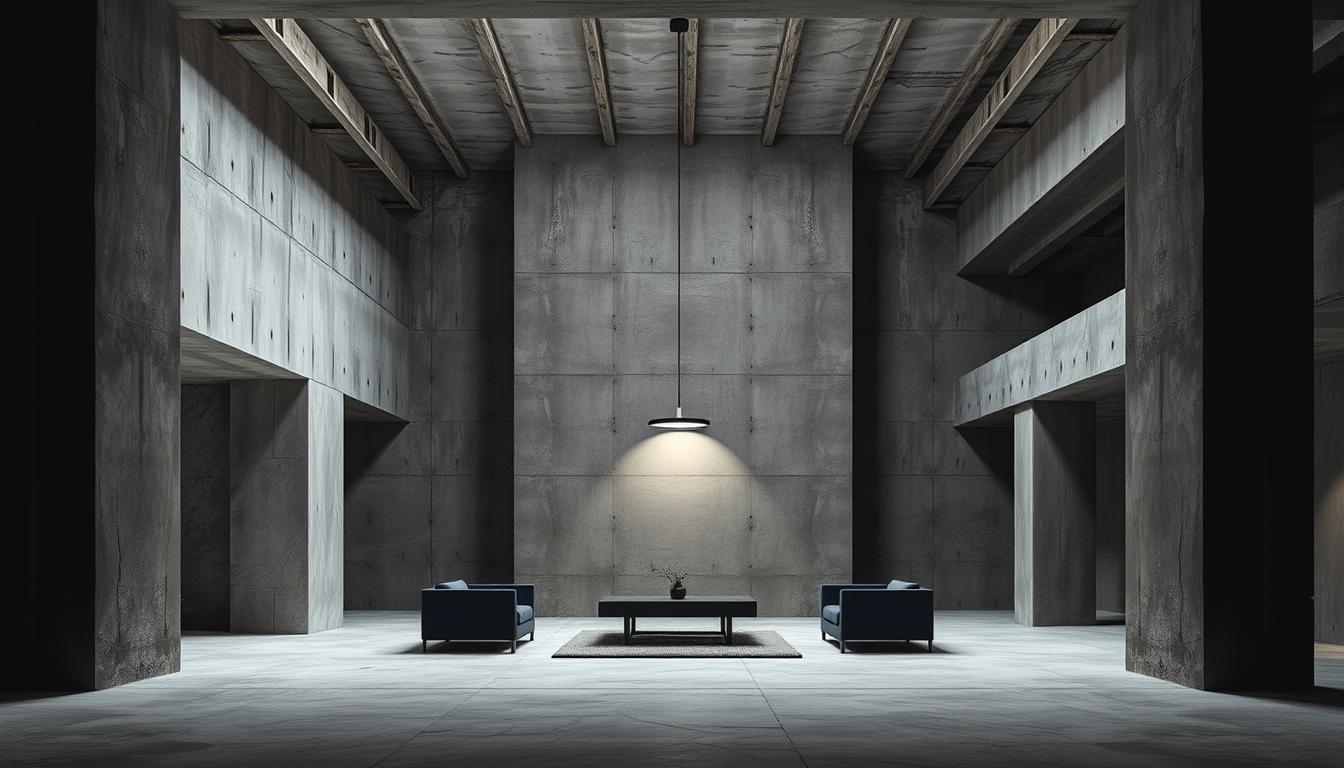 brutalist interior design