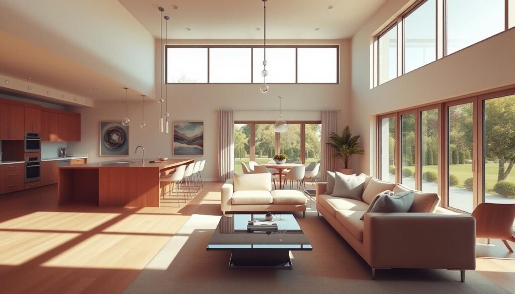 open-concept living room