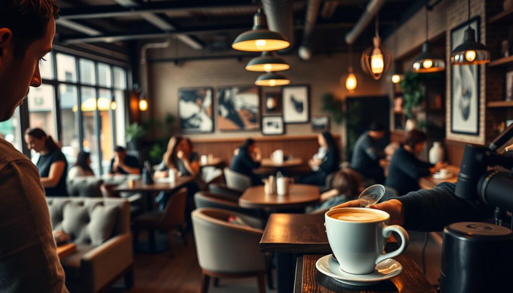 sound design in coffee shop