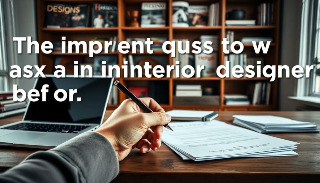 questions to ask interior designers