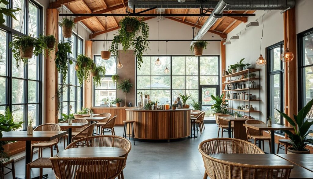 Sustainable cafe design