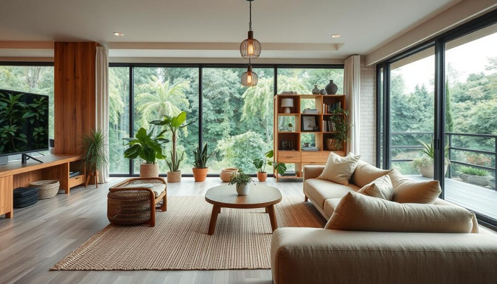 eco-conscious living room design