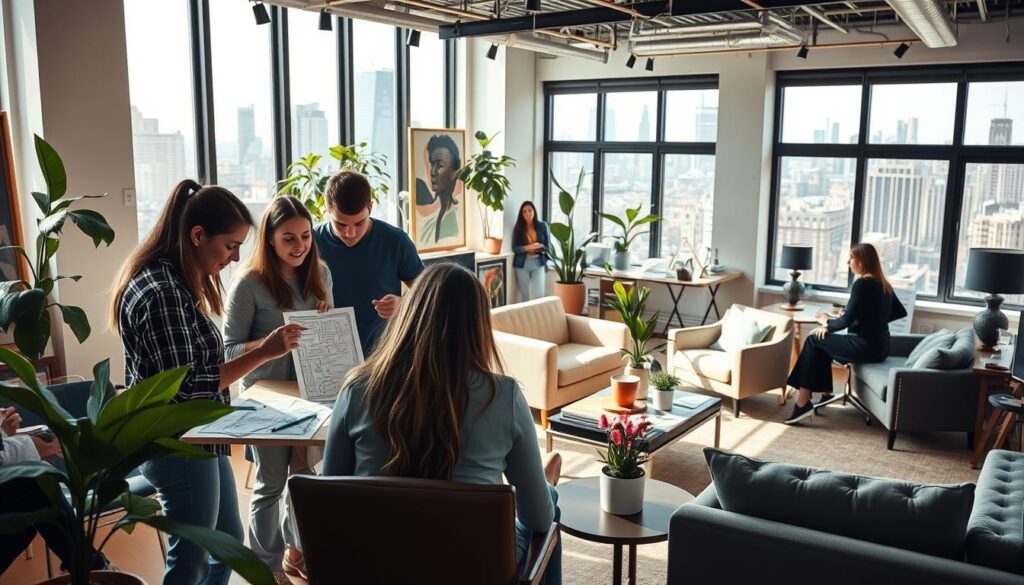 interior design students in New York City