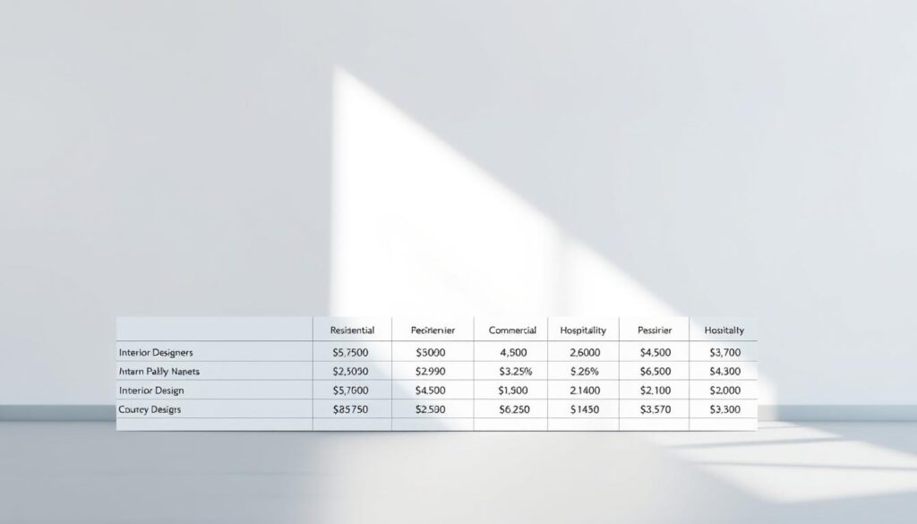 interior designer salary comparison