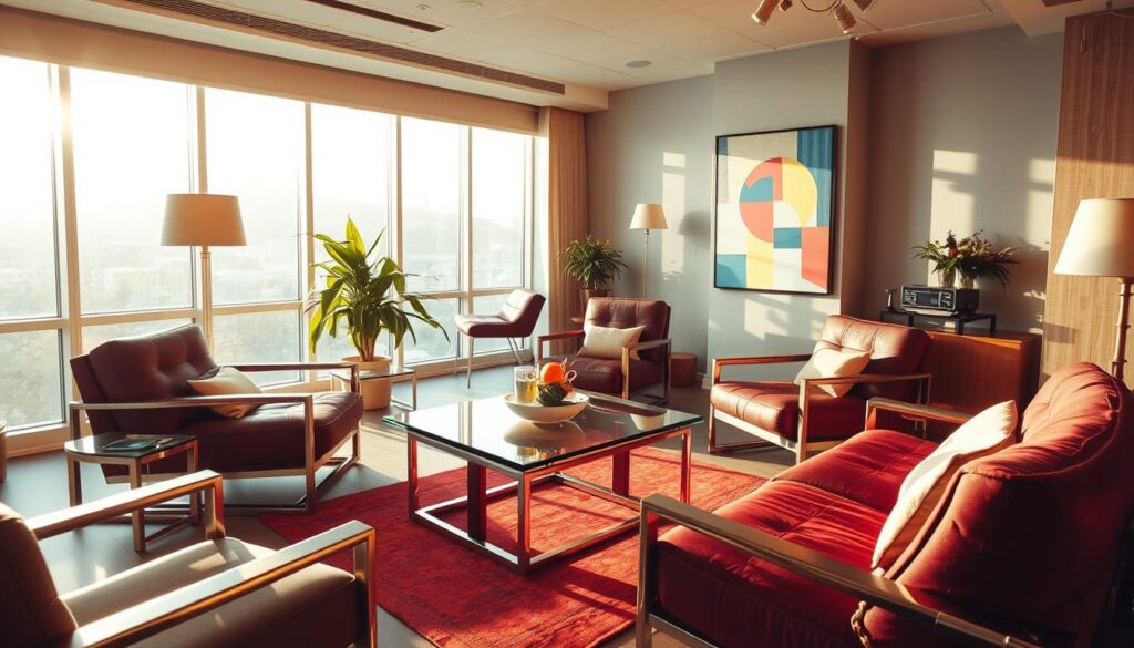 retro-modern interiors